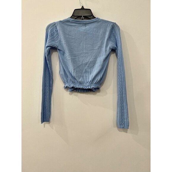 NWT BDG Size S-P Sky Pointelle Cardigan & Cami Twin Set Blue MSRP$59 - Picture 8 of 11